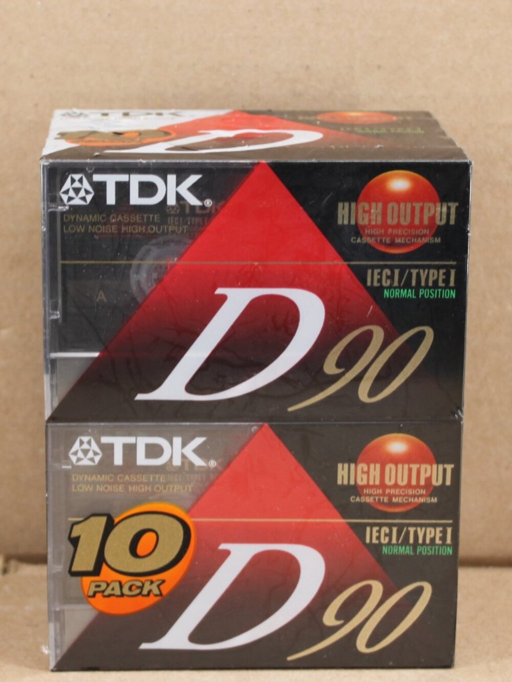 Lot Of 10 Cassette Blank TDK D90 Type 1 Brand New